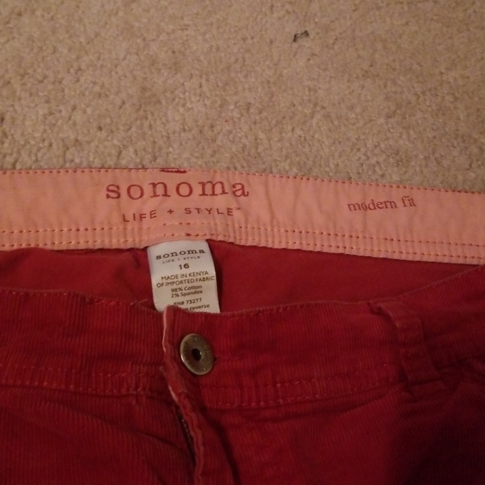 Corduroy pants